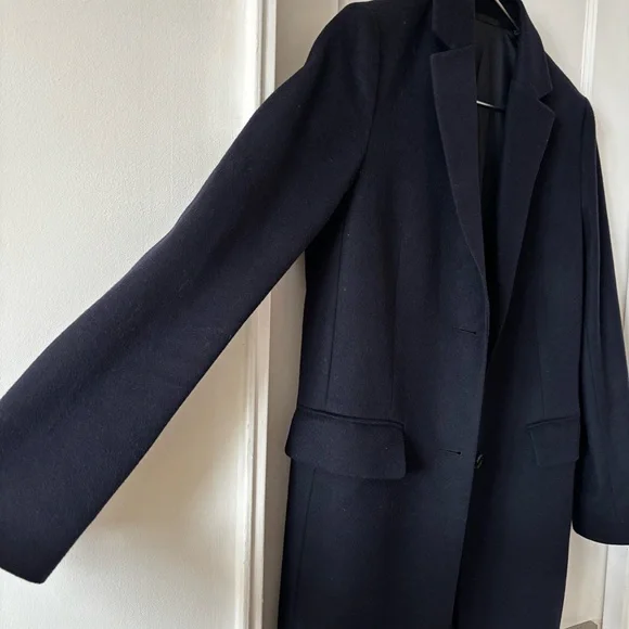 Uniqlo Women’s Navy Wool Cashmere Chesterfield Coat - Picture 5 of 9